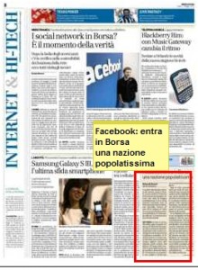 articolo su bresciaoggi.it del lunedì 07 maggio 2012 sezione INTERNET, pagina 8