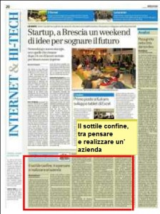 Il sottile confine, tra pensare e realizzare un´azienda